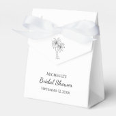 Tropische palmbomen Elegant Vrijgezellenfeest Bedankdoosjes (Voorkant Zijde)