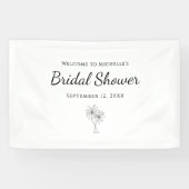 Tropische palmbomen Elegant Vrijgezellenfeest Spandoek (Horizontaal)