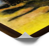 Tropische palmbomen en buiktekening poster (Hoek)