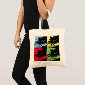 Tropische palmbomen en Zee Tote Bag (Voorkant (product))