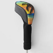 Tropische palmbomen en Zonsondergangen Golfheadcover (Schuin)