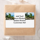 Tropische palmbomen etiket (Insitu)