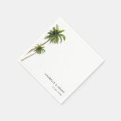 Tropische palmbomen Exotische minimalistische brui Servet (Hoek)