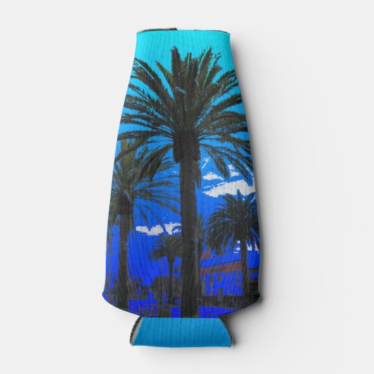 Tropische palmbomen flesjeskoeler (Voorkant)