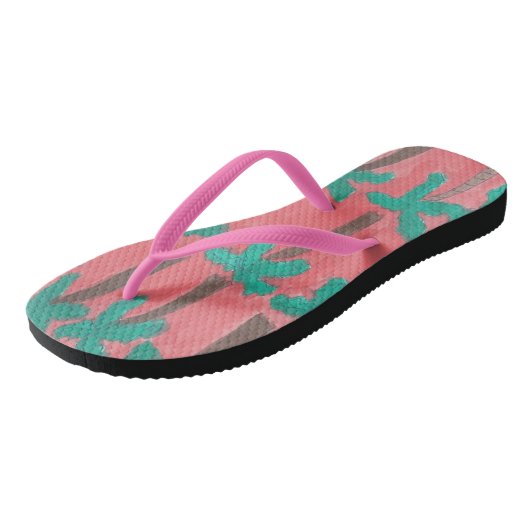 Tropische palmbomen Flipflops Teenslippers (Schuin)