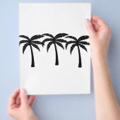 Tropische palmbomen flyer (Hand)