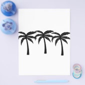 Tropische palmbomen flyer (Enkel)