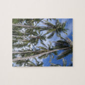 Tropische palmbomen Foto van Greens en Blues Legpuzzel (Horizontaal)