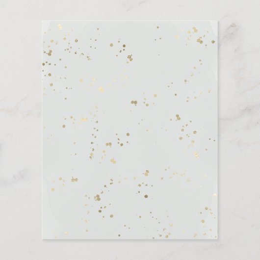 Tropische palmbomen Foto verguld Save the Date (Achterkant)