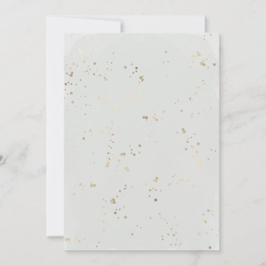 Tropische palmbomen Foto verguld Save the Date Kaart (Achterkant)