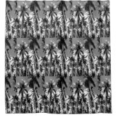 Tropische palmbomen. Geposterd ontwerp. Douchegordijn (Voorkant)