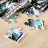 Tropische palmbomen. Geposterd ontwerp. Legpuzzel (Zijkant)