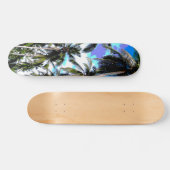 Tropische palmbomen. Geposterd ontwerp. Persoonlijk Skateboard (Horizontaal)