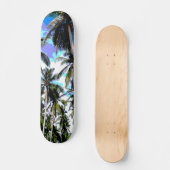 Tropische palmbomen. Geposterd ontwerp. Persoonlijk Skateboard (Voorkant)