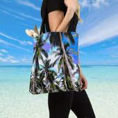 Tropische palmbomen. Geposterd ontwerp. Tote Bag