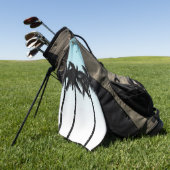 Tropische palmbomen golfhanddoek (Groen)