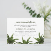 Tropische palmbomen Groene bruiloft accommodaties Kaart (Staand voorkant)