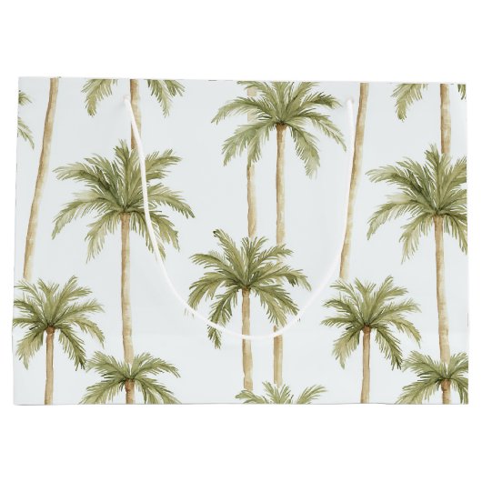Tropische palmbomen groot cadeauzakje (Achterkant)