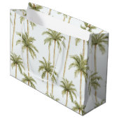 Tropische palmbomen groot cadeauzakje (Voorkant Gekanteld)