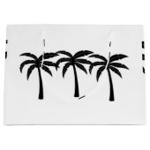 Tropische palmbomen groot cadeauzakje (Voorkant)