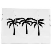 Tropische palmbomen groot cadeauzakje (Achterkant)