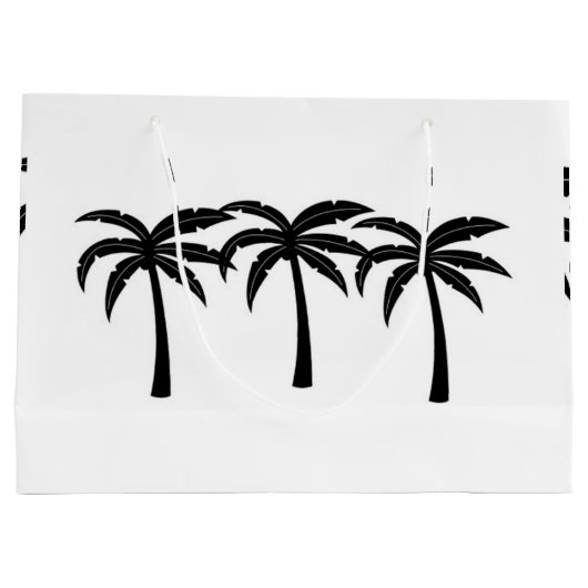 Tropische palmbomen groot cadeauzakje (Achterkant)