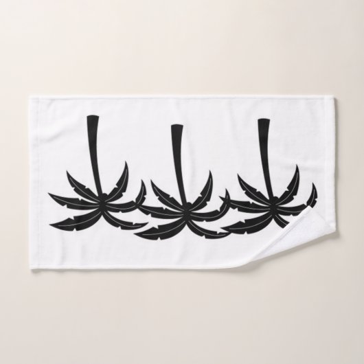 Tropische palmbomen handdoek (Handdoek)