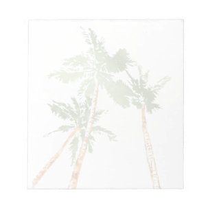 Tropische palmbomen Hawaii transparante overlay Notitieblok