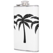 Tropische palmbomen heupfles (Links)