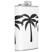 Tropische palmbomen heupfles (Rechts)