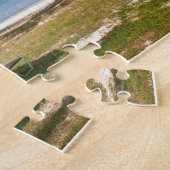 Tropische palmbomen in de Oostzee Maagdeneilanden Legpuzzel (Zijkant)