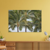 Tropische palmbomen in Hawaï aan de oceaan Canvas Afdruk (Insitu (Woonkamer))
