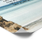 Tropische palmbomen in het straten poster (Hoek)