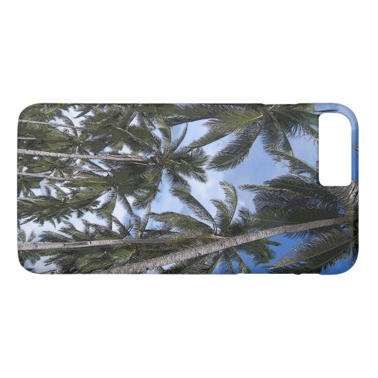 Tropische palmbomen in kleur Case-Mate iPhone case (Achterkant (Horizontaal))