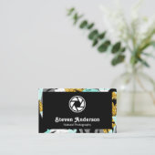 Tropische palmbomen in moderne stijl visitekaartje (Staand voorkant)