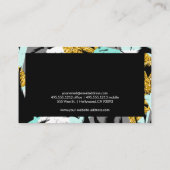 Tropische palmbomen in moderne stijl visitekaartje (Achterkant)