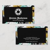 Tropische palmbomen in moderne stijl visitekaartje (Voorkant / Achterkant)