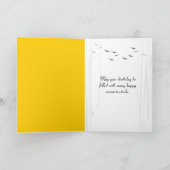 Tropische palmbomen in open raam kaart (Binnen)