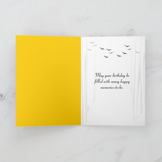 Tropische palmbomen in open raam kaart (Binnen)