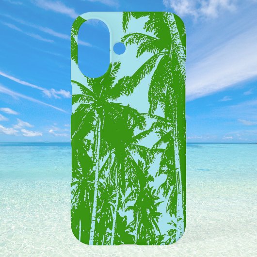 Tropische palmbomen in silhouet Case-Mate iPhone case