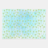 Tropische palmbomen inpakpapier vel (Voorkant)