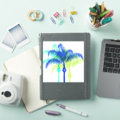 Tropische palmbomen Kunst Grote Sticker (iPad Cover)