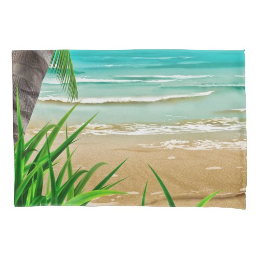 Tropische palmbomen kussensloop (Voorkant)