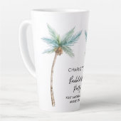 Tropische Palmbomen Kust Bachelorette Latte Mok (Linkerhoek)
