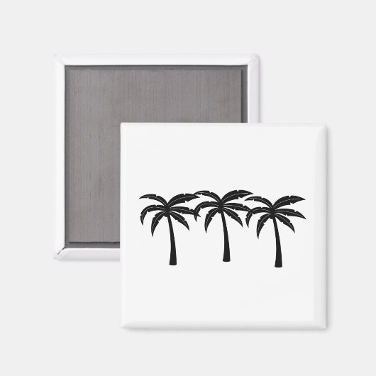 Tropische palmbomen magneet (Voorkant / Achterkant)