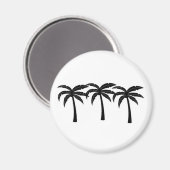 Tropische palmbomen magneet (Voorkant / Achterkant)