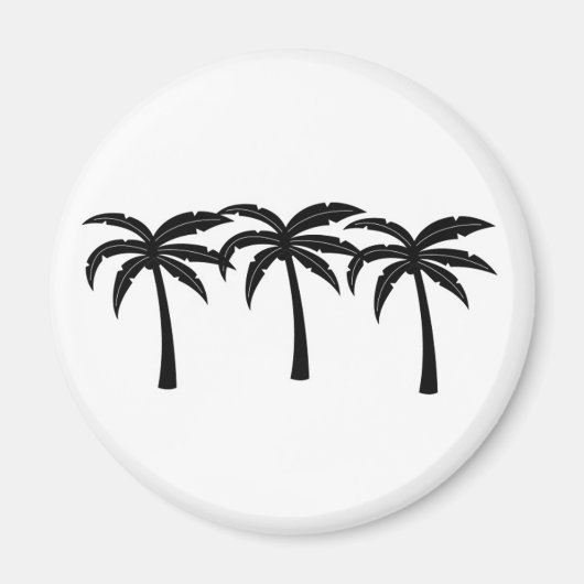 Tropische palmbomen magneet (Voorkant)