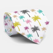 Tropische palmbomen met meerdere kleuren in het zo stropdas (Opgerold)