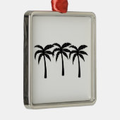 Tropische palmbomen metalen ornament (Rechts)