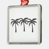 Tropische palmbomen metalen ornament (Links)